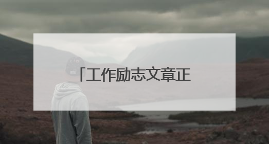 工作励志文章正能量适合公司的