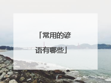 常用的谚语有哪些