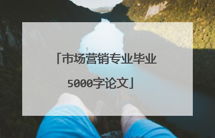 市场营销专业毕业5000字论文