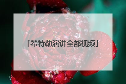 希特勒演讲全部视频