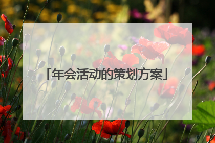 年会活动的策划方案