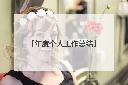 年度个人工作总结