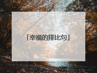 幸福的排比句