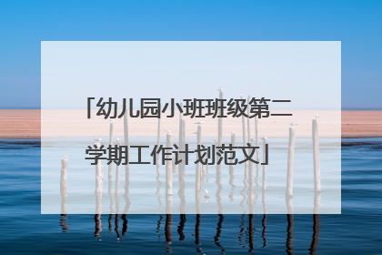 幼儿园小班班级第二学期工作计划范文