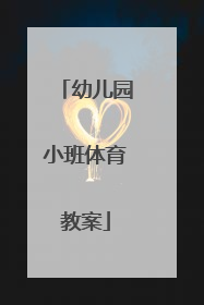 幼儿园小班体育教案
