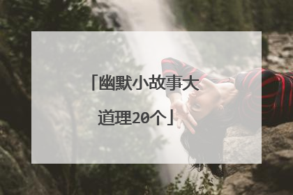 幽默小故事大道理20个