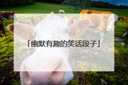幽默有趣的笑话段子
