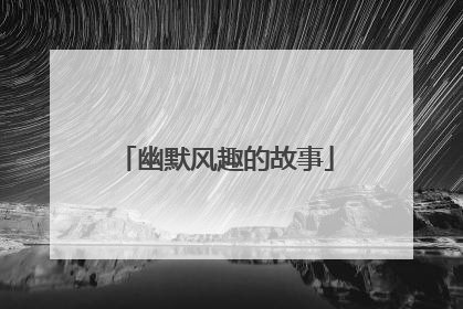 幽默风趣的故事