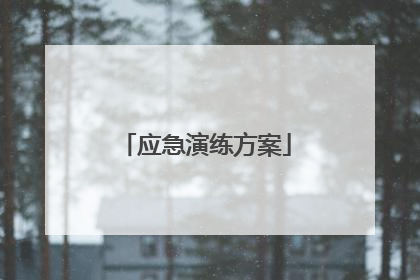 应急演练方案