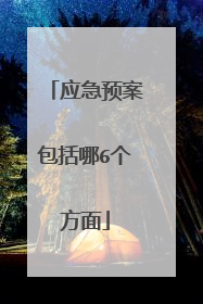 应急预案包括哪6个方面