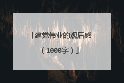 建党伟业的观后感（1000字）