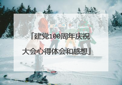 建党100周年庆祝大会心得体会和感想