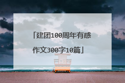 建团100周年有感作文300字10篇