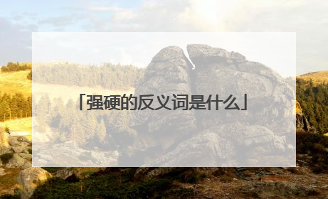 强硬的反义词是什么