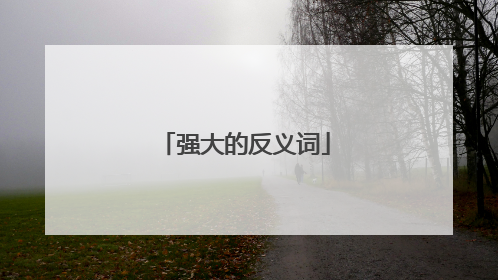 强大的反义词