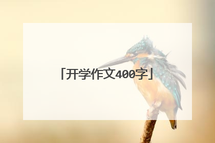 开学作文400字