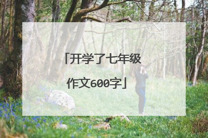 开学了七年级作文600字