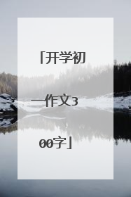 开学初一作文300字