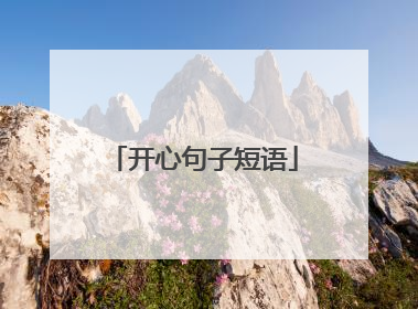 开心句子短语