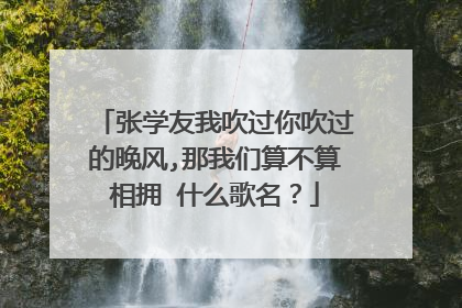 张学友我吹过你吹过的晚风,那我们算不算相拥 什么歌名？