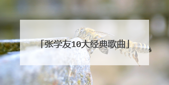 张学友10大经典歌曲