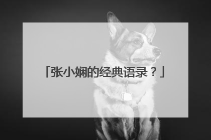 张小娴的经典语录？