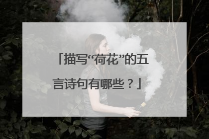 描写“荷花”的五言诗句有哪些?
