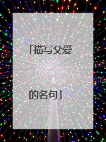描写父爱的名句