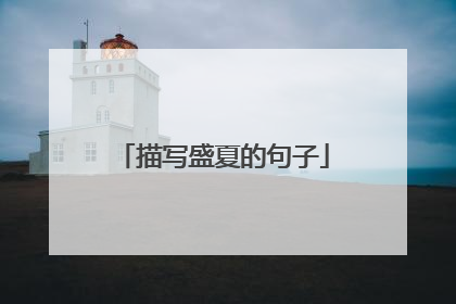 描写盛夏的句子