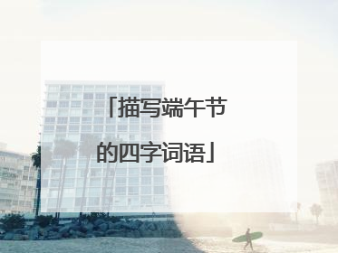 描写端午节的四字词语