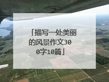 描写一处美丽的风景作文300字10篇