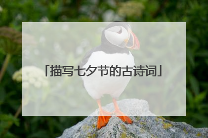 描写七夕节的古诗词