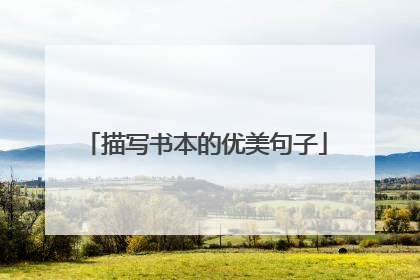 描写书本的优美句子