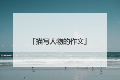 描写人物的作文