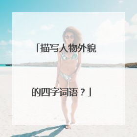 描写人物外貌的四字词语？