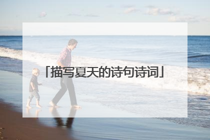 描写夏天的诗句诗词