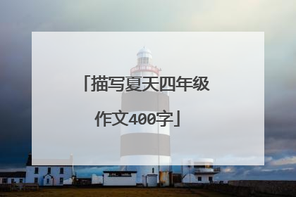 描写夏天四年级作文400字