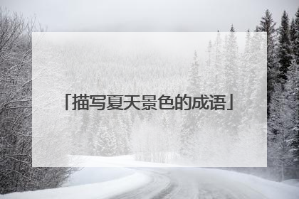描写夏天景色的成语