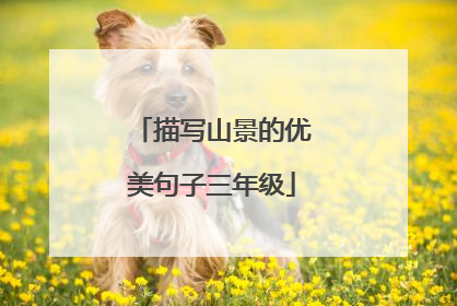 描写山景的优美句子三年级