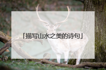 描写山水之美的诗句