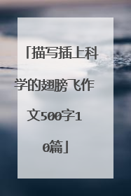 描写插上科学的翅膀飞作文500字10篇