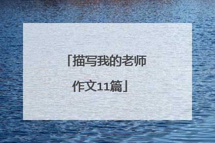 描写我的老师作文11篇