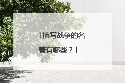 描写战争的名著有哪些？