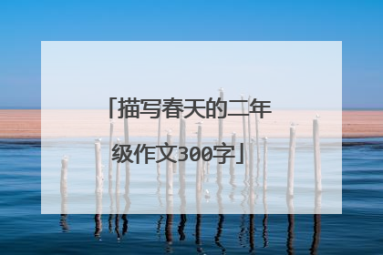 描写春天的二年级作文300字