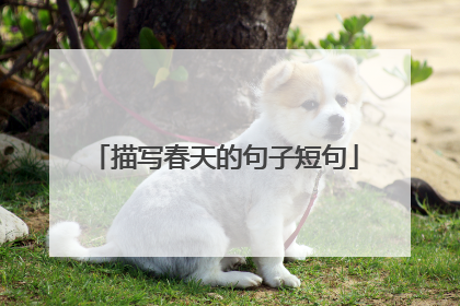 描写春天的句子短句