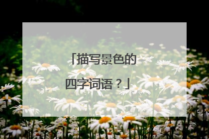 描写景色的四字词语？