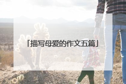 描写母爱的作文五篇
