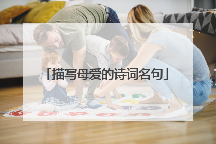 描写母爱的诗词名句