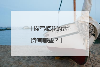 描写梅花的古诗有哪些?