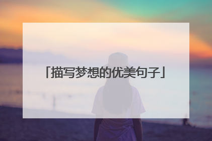 描写梦想的优美句子